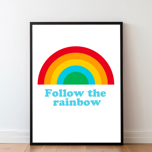 Follow The Rainbow Print by Studio78Design Neutral Baby Boutique