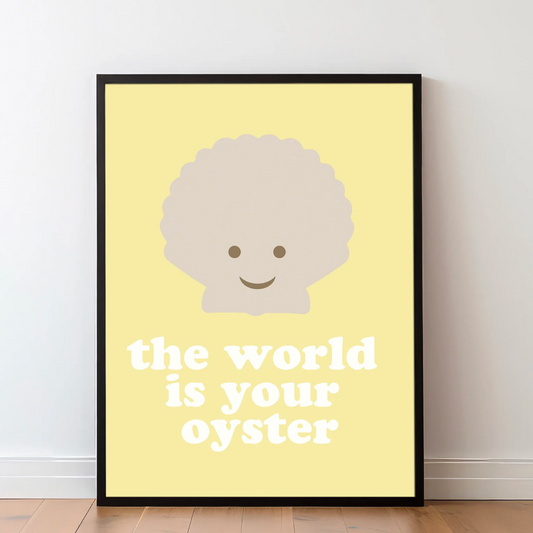 The World Is Your Oyster Print by Studio78Design Neutral Baby Boutique