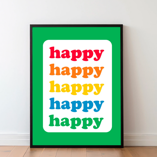 Happy Print by Studio78Design Neutral Baby Boutique