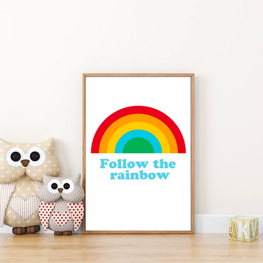 Follow The Rainbow Print by Studio78Design Neutral Baby Boutique