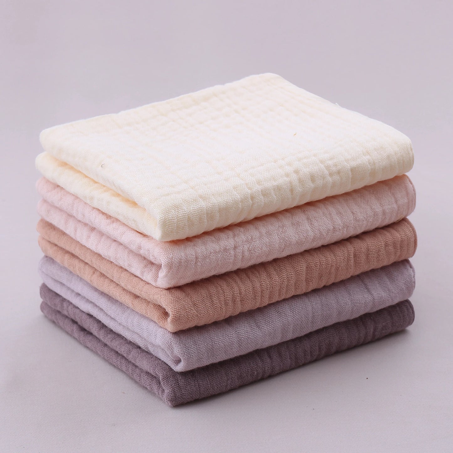 5PCS Pure Color Baby Handkerchief Soft Saliva Towel Absorbent Baby Burp Cloth Bibs Kids Wipe Cloth Newborn Washcloth Products Neutral Baby Boutique