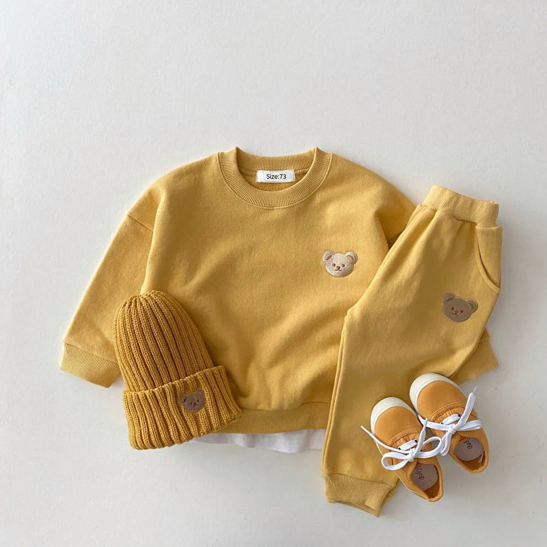 The Cutie Bear Tracksuit - Neutral Baby Boutique