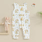 Summer Infant Baby Boys Girls Romper Easter Baby Jumpsuit Casual Sleeveless Carrot Bunny Print Kids Playsuit Clothes Neutral Baby Boutique