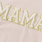 2024 Family Matching Outfits Mommy and Me Sweatshirts Fuzzy Letter Embroidery Long Sleeve Pullover Tops Mother Kids Clothes Neutral Baby Boutique