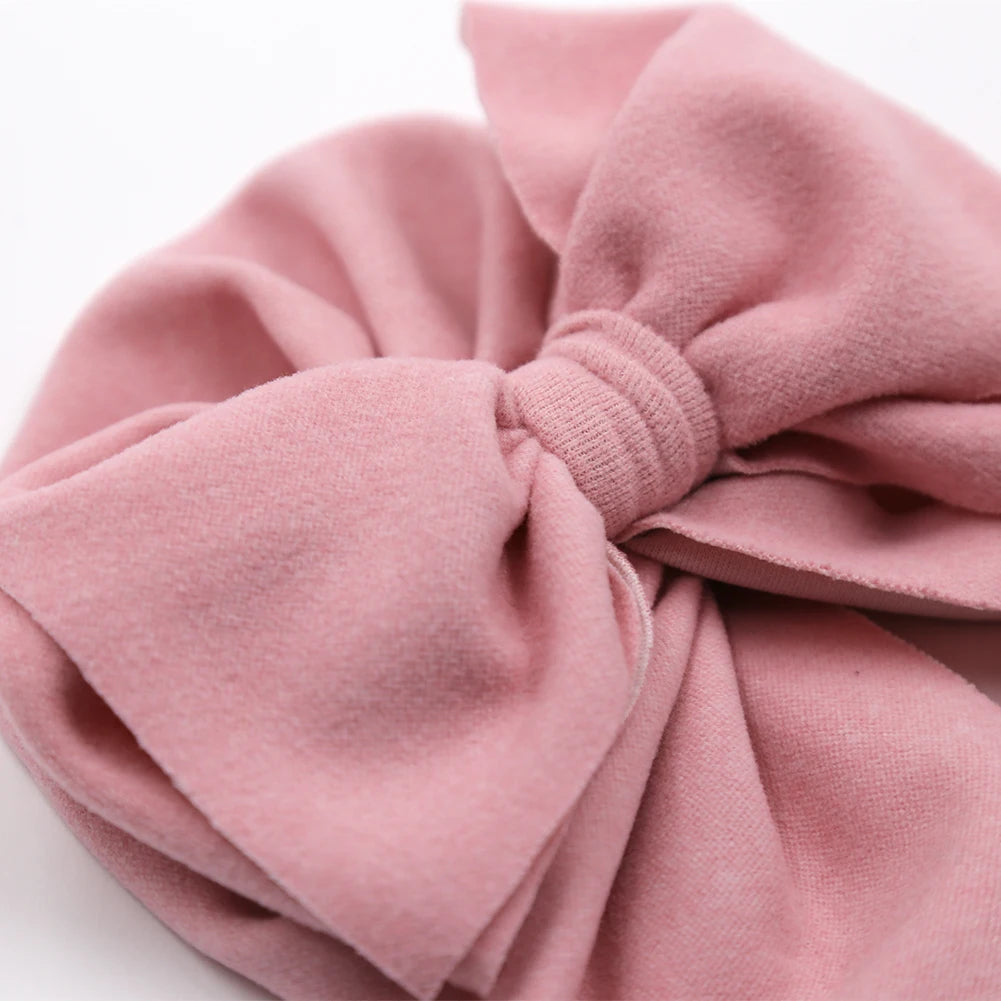 6Pcs/Lot Baby Turban Hats Solid Faux Cashmere Caps Winter Warm Beanies Bonnet Newborn Kids Boys Girls Hospital Headwraps Neutral Baby Boutique