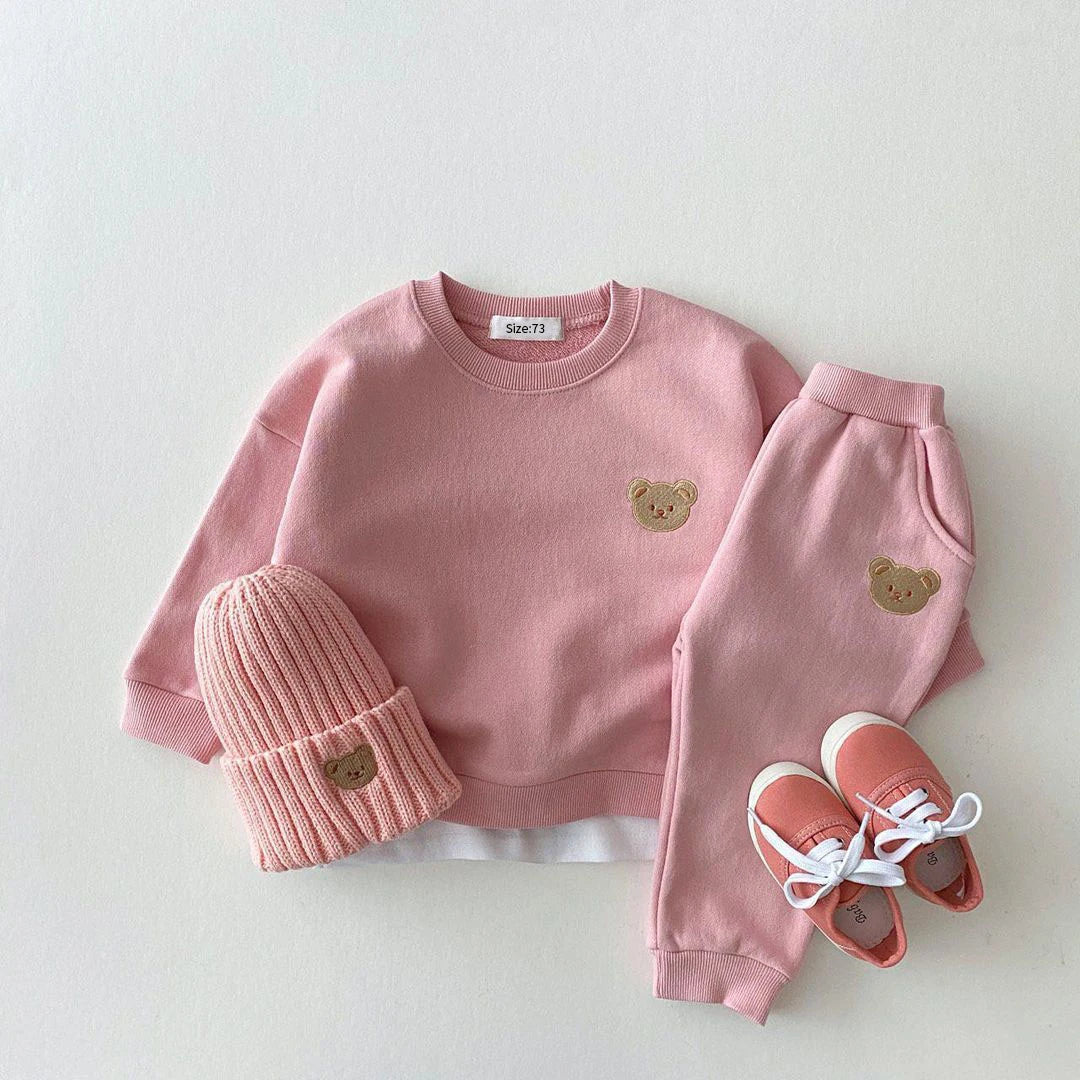 The Cutie Bear Tracksuit - Neutral Baby Boutique