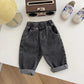 MILANCEL Baby Pants Solid Kids Jeans Casual  Boys Denim Pants Soft  Girls Fashion Trousers Neutral Baby Boutique