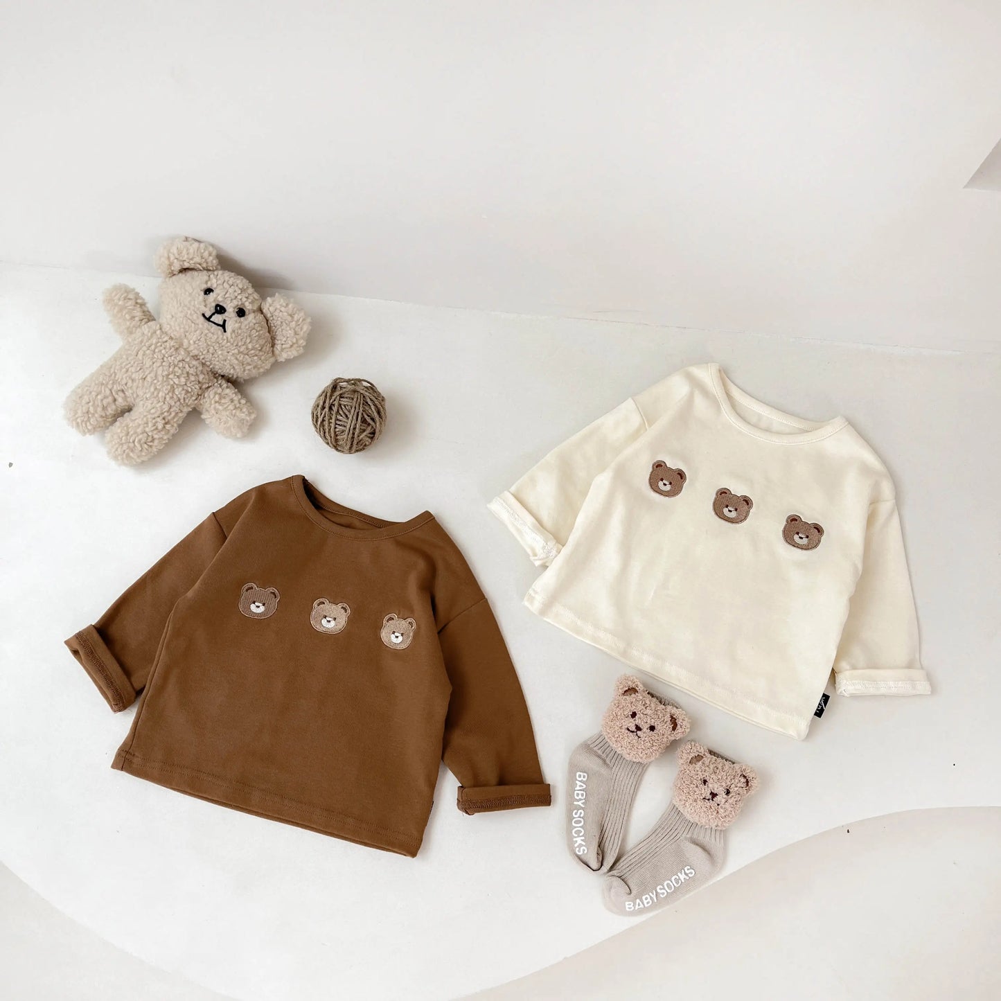 The Cutie Bear Long Sleeve - Neutral Baby Boutique