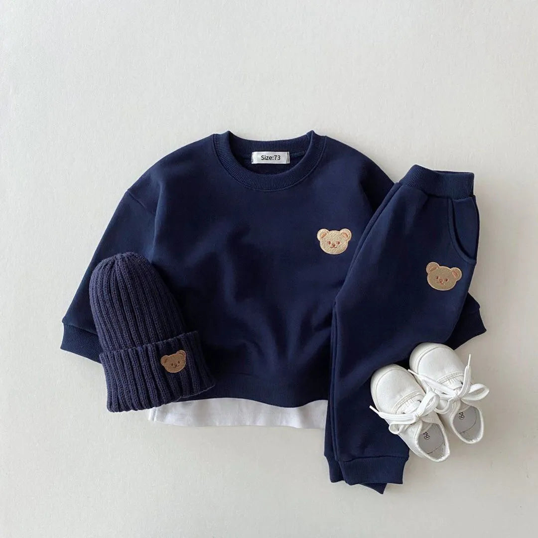 The Cutie Bear Tracksuit - Neutral Baby Boutique