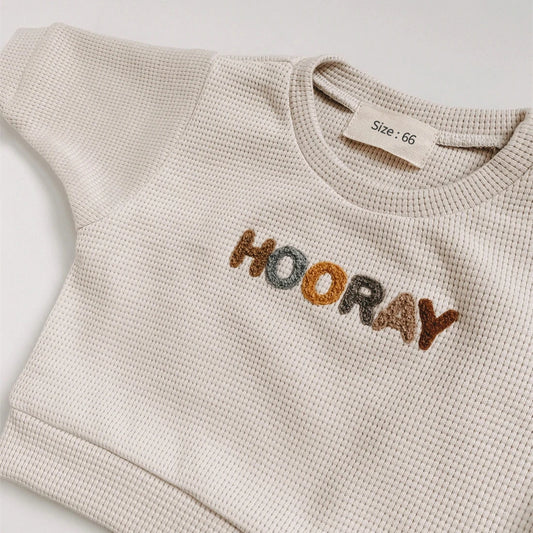 The Happiest Slogan Tracksuit - Neutral Baby Boutique