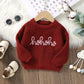 Baby Sweater Long Sleeve Crew Neck Letters Winter Warm Knit Pullover Sweater Infant Clothes for Girls Boys Neutral Baby Boutique