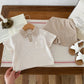 Summer Baby Clothes Set Turn Down Collar T-shirt And Shorts 2Pcs For Boys Toddler Tracksuit Outfit Neutral Baby Boutique