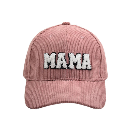 Mommy and Me Baseball Cap Mother Daughter Son Matching Hat Adult Kids Letters Print Mama Mini Corduroy Hats Neutral Baby Boutique