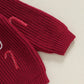 Newborn Baby Girls Boys Christmas Sweaters Long Sleeve Round Neck Candy Letter Embroidery Knit Pullovers Infant Jumper Tops Neutral Baby Boutique