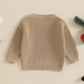 Toddler Christmas Sweaters Long Sleeve Letter Embroidery Knit Pullovers Kid Jumper Tops Neutral Baby Boutique