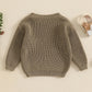 Toddler Baby Girl and Boy Sweater Hat Embroidery Long Sleeve Pullover 2024 Fall Winter Kids Clothes Newborn Boy Girl Jumpers Top Neutral Baby Boutique