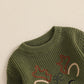 Newborn Baby Girls Boy Sweater Reindeer Embroidery Long Sleeve Pullover 2024 Fall Winter Baby Clothes Christmas Jumpers Top Neutral Baby Boutique