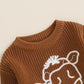 MISOWMNJOY Winter Autumn Sweaters Newborn Infant Knit Wear Long Sleeve Cow Embroidery Knitting Pullovers for Girls Boy Jumpers Neutral Baby Boutique